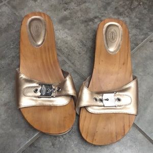 Rose gold dr scholls exercise sandals sz 8